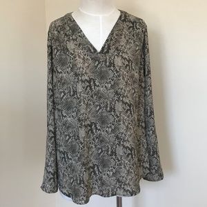 Motherhood Maternity Snakeskin Print Blouse